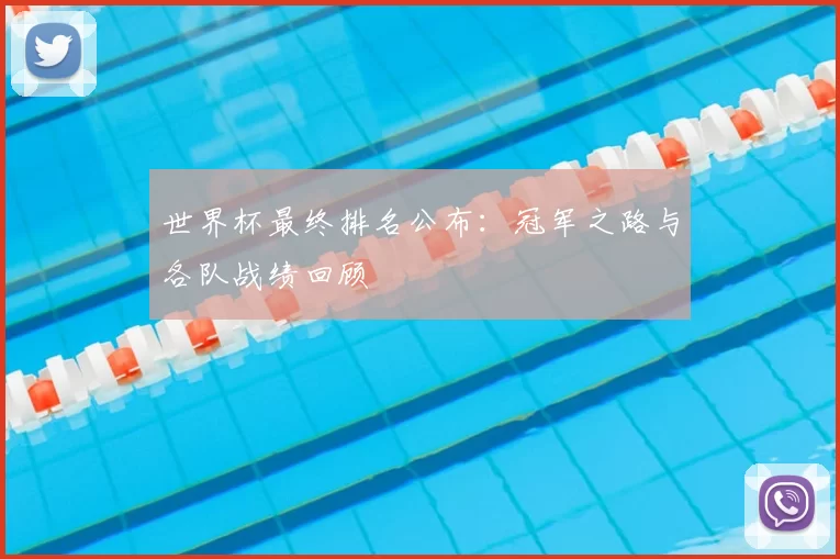 世界杯最终排名公布:冠军之路与各队战绩回顾